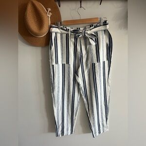 101 linen blend dip pants size 10 preloved